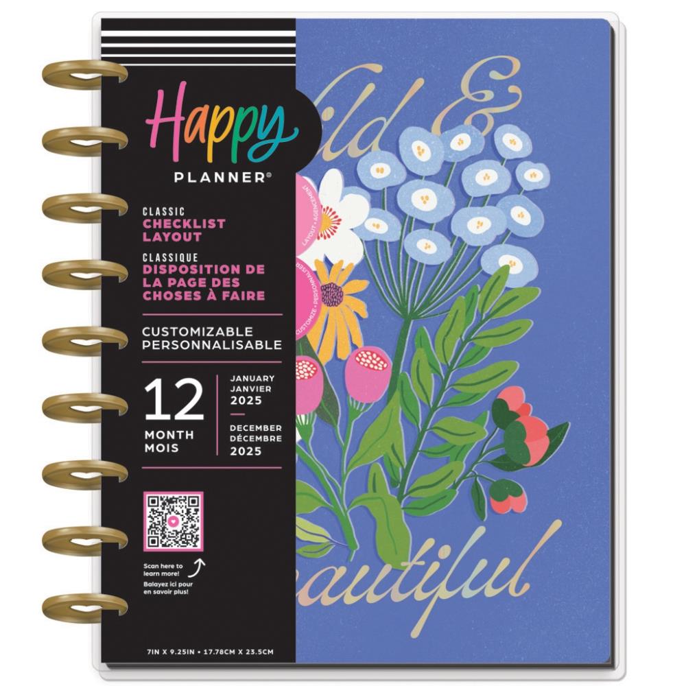 Me & My Big Ideas Happy Planner - Brilliant Blooms Classic 12 Month 2025 Planner