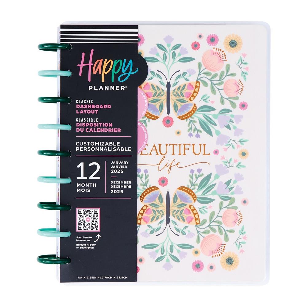 Me & My Big Ideas Happy Planner - Folk & Flora Classic 12 Month 2025 Planner