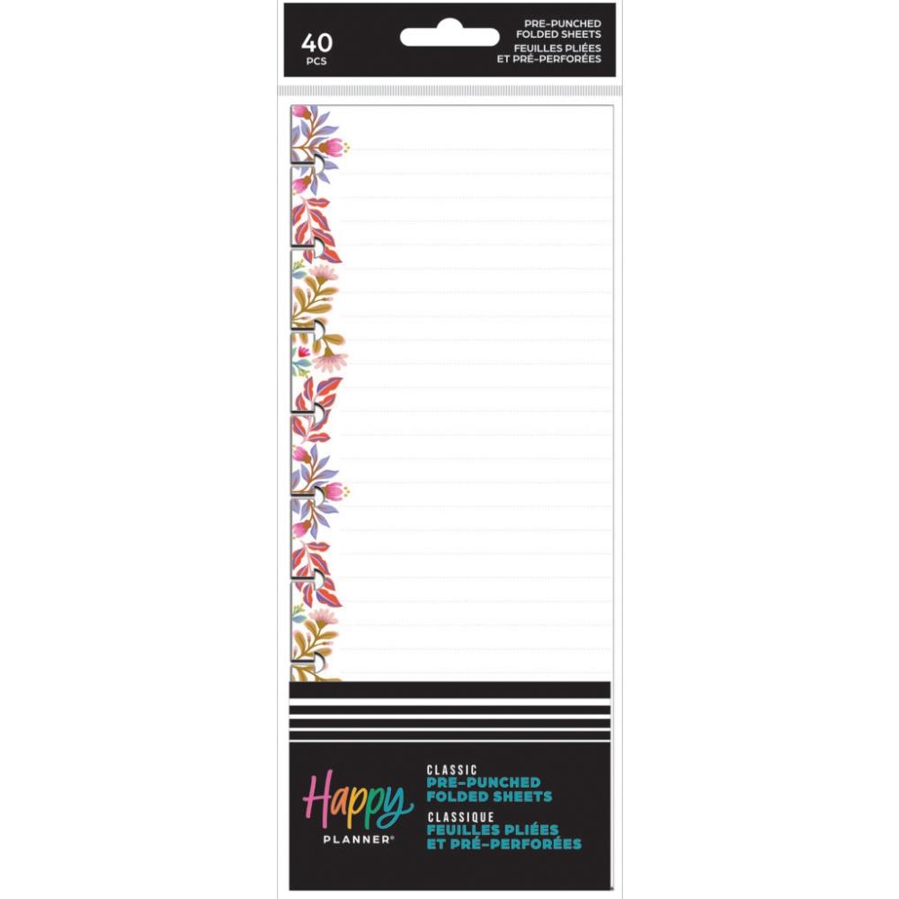 Me & My Big Ideas Happy Planner - Folk & Flora Classic Folded Fill Paper