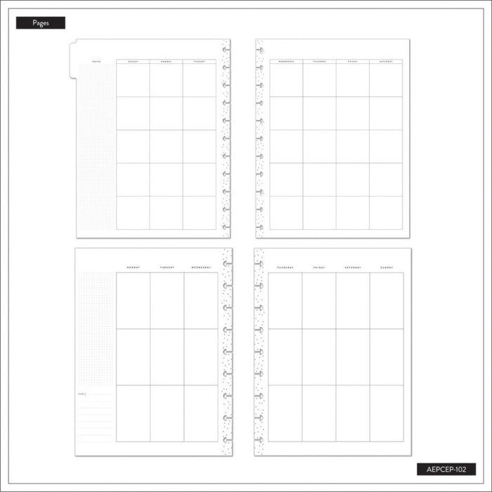 Me & My Big Ideas Happy Planner - Sketchy Florals Classic Calendar Extension Pack