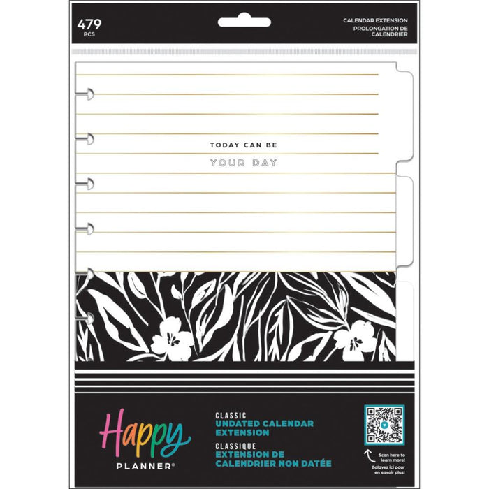 Me & My Big Ideas Happy Planner - Sketchy Florals Classic Calendar Extension Pack