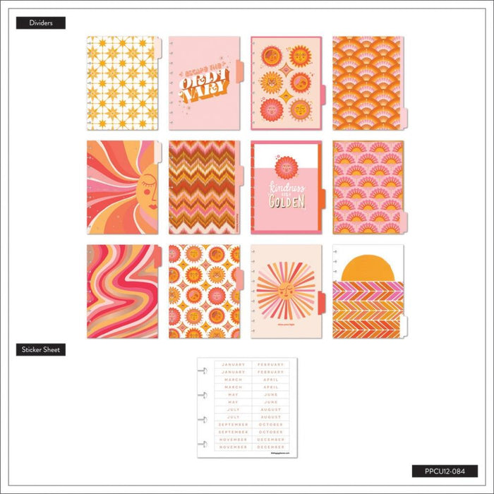 Me & My Big Ideas Happy Planner - Retro Sunset Undated Classic 12 Month Planner