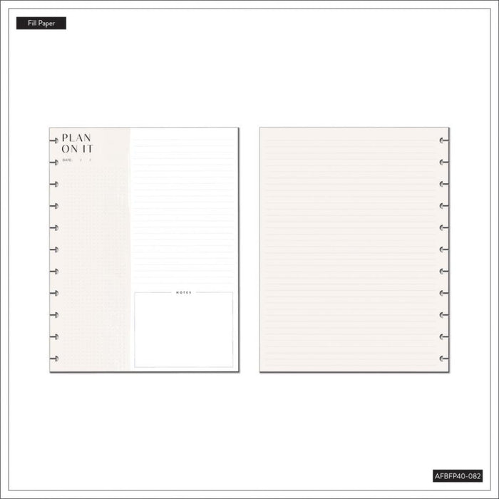 Me & My Big Ideas Happy Planner - Neutral Big Fill Paper