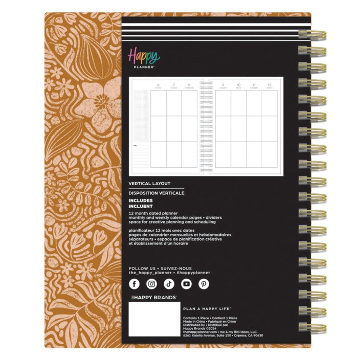 Me & My Big Ideas Happy Planner - Sunny Oasis Classic 12 Month 2025 Twin Loop Planner