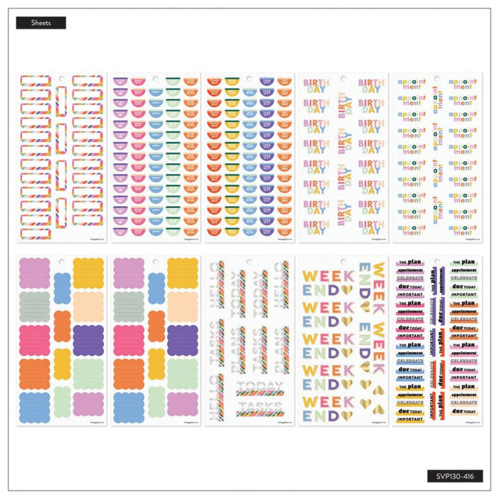 Me & My Big Ideas Happy Planner Sticker Value Pack - Building Blocks