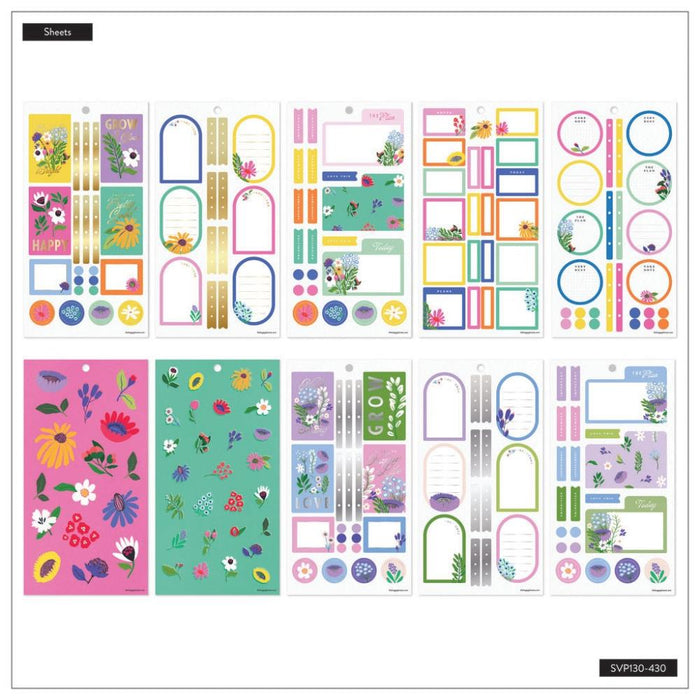 Me & My Big Ideas Happy Planner Sticker Value Pack - Brilliant Blooms