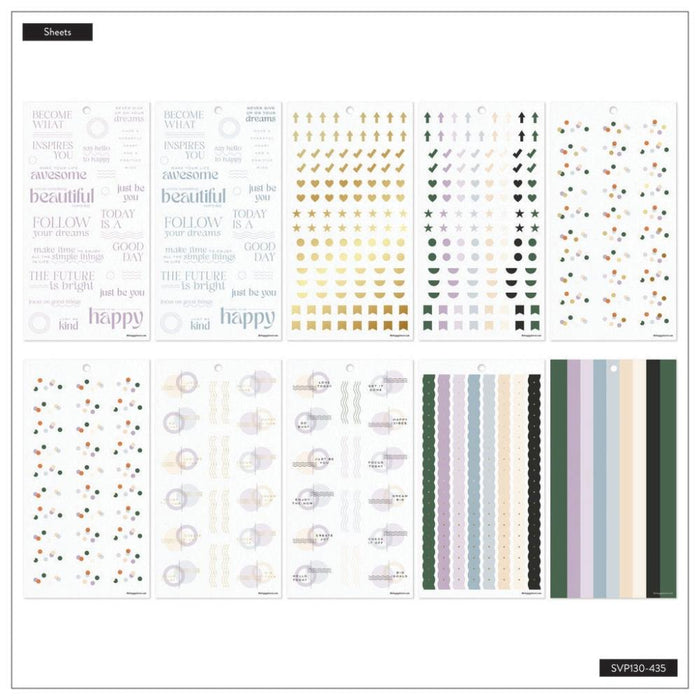 Me & My Big Ideas Happy Planner Sticker Value Pack - Mauve & Moss