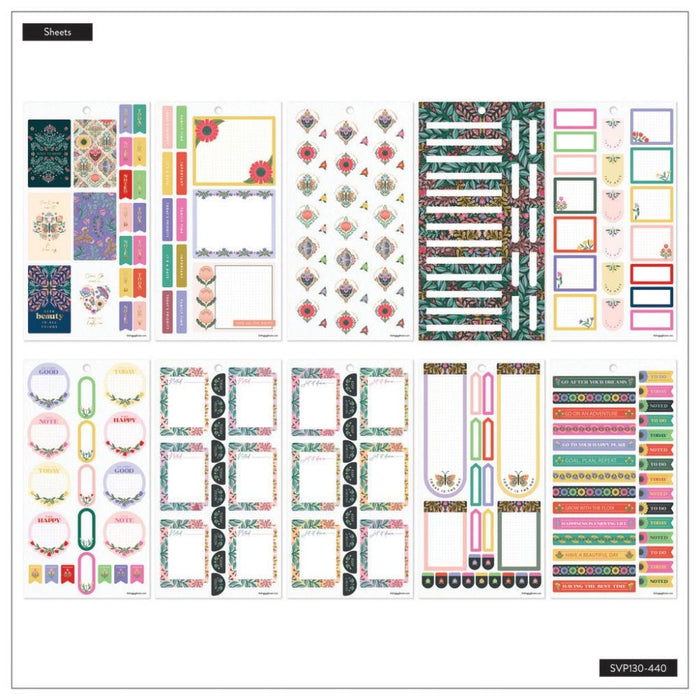 Me & My Big Ideas Happy Planner Sticker Value Pack - Folk & Flora