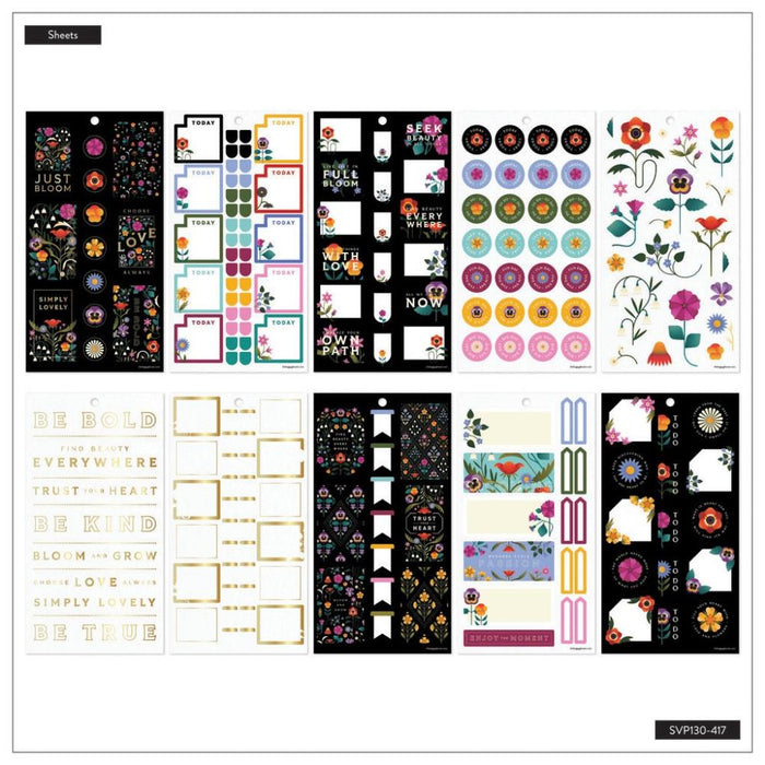 Me & My Big Ideas Happy Planner Sticker Value Pack - Radiant Garden