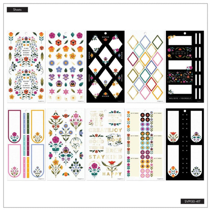 Me & My Big Ideas Happy Planner Sticker Value Pack - Radiant Garden