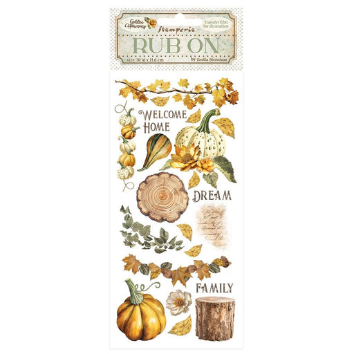 Stamperia Golden Harmony - Pumpkins Rub-Ons