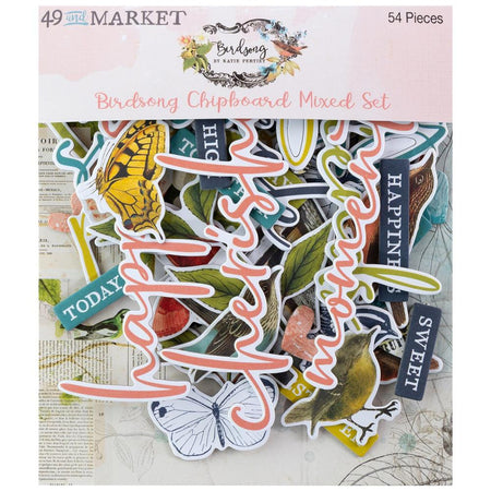 49 & Market Birdsong - Chipboard Mixed Set