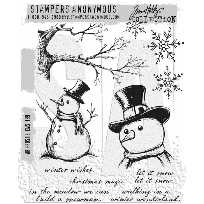 Stampers Anonymous Tim Holtz Collection - Mr Frostie