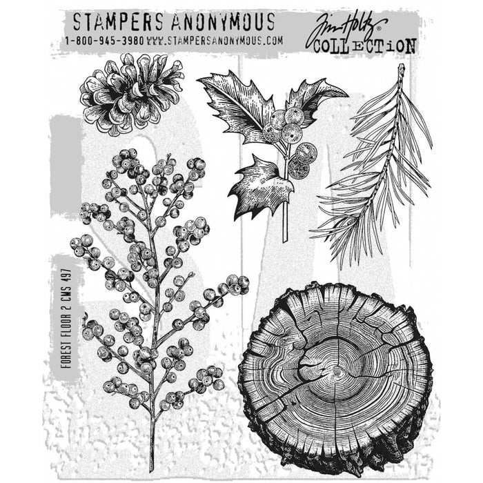 Stampers Anonymous Tim Holtz Collection - Forest Floor 2