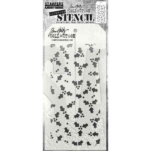 Tim Holtz Layering Stencil - Tiny Holly