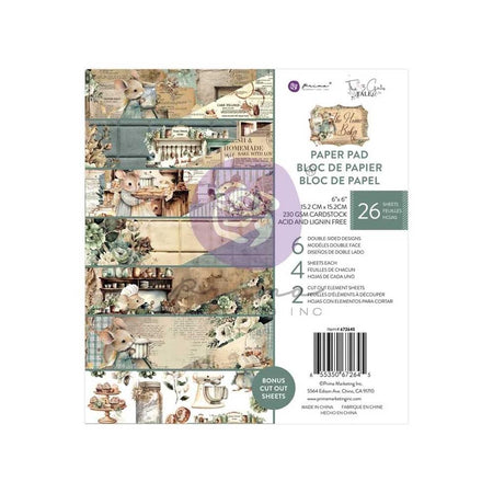 Prima The Home Baker - 6x6 Paper Pad