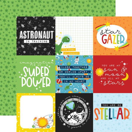 Echo Park Blast Off - 4x4 Journaling Cards