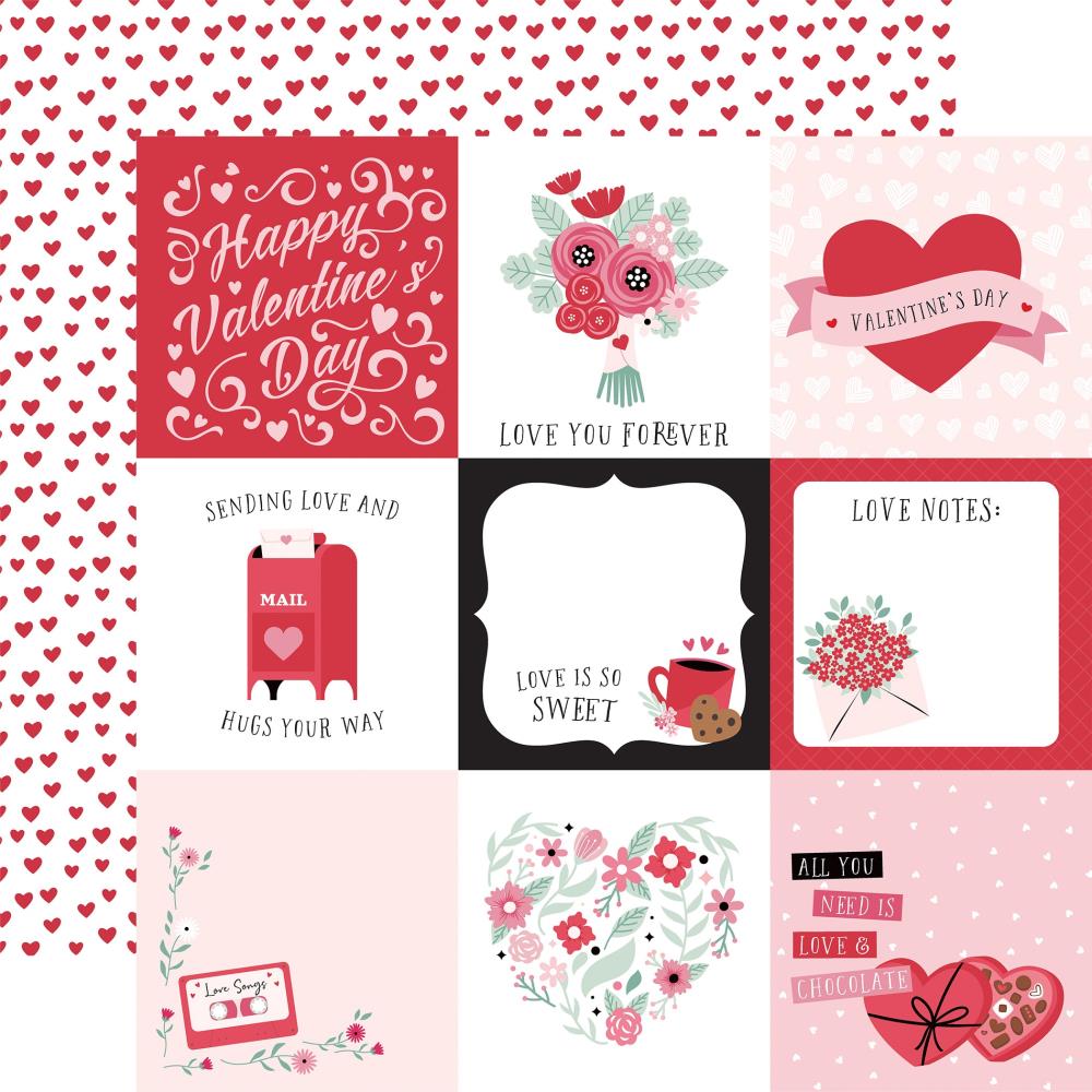 Echo Park Valentine's Day - 4x4 Journaling Cards