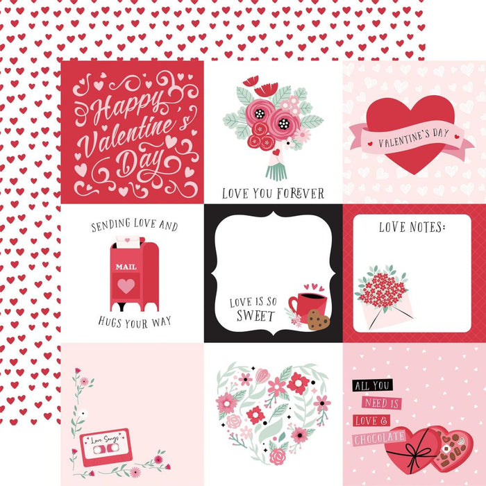 Echo Park Valentine's Day - 4x4 Journaling Cards