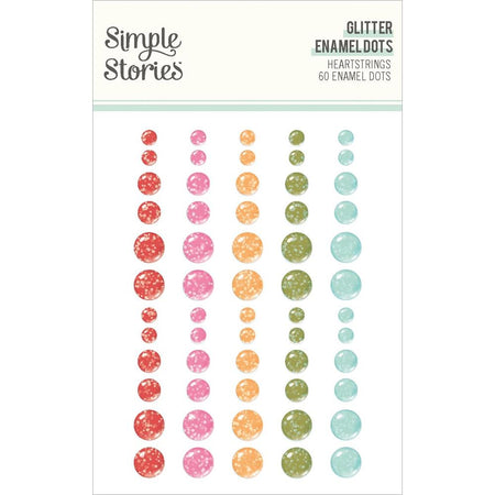 Simple Stories Heartstrings - Glitter Enamel Dots