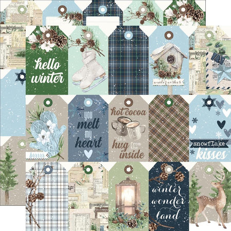 Simple Stories Simple Vintage Fresh Snow - Tag Elements