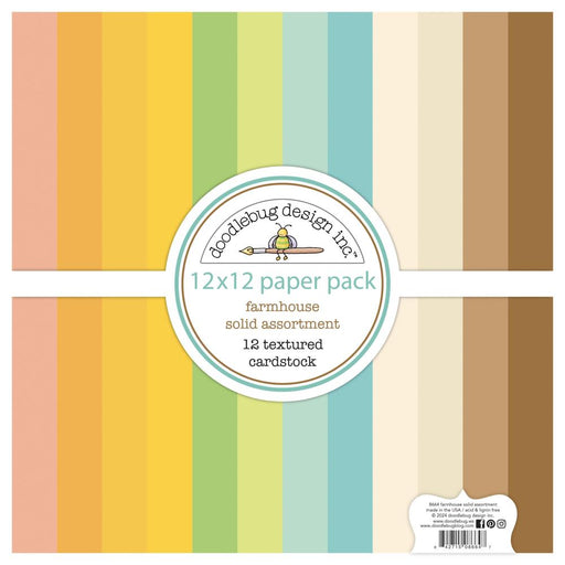 Doodlebug Design Farmhouse - Textured 12x12 Paper Pack