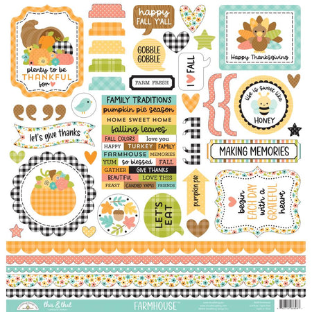 Doodlebug Design Farmhouse - This & That Stickers