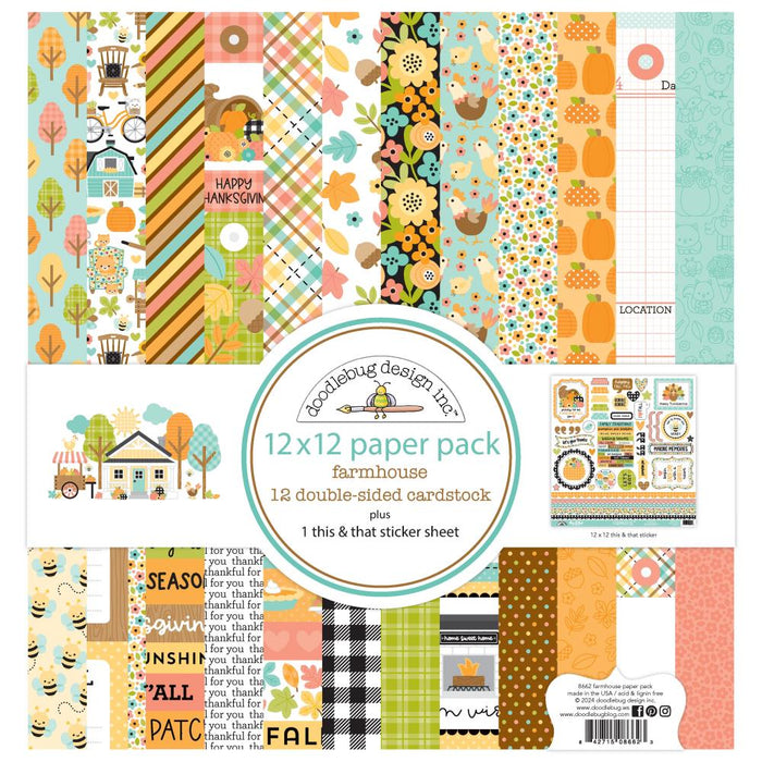 Doodlebug Design Farmhouse - 12x12 Paper Pack