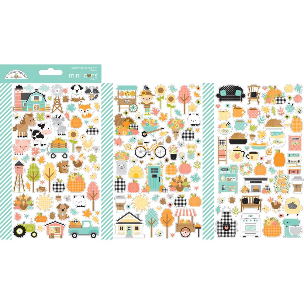 Doodlebug Design Farmhouse - Mini Icon Stickers