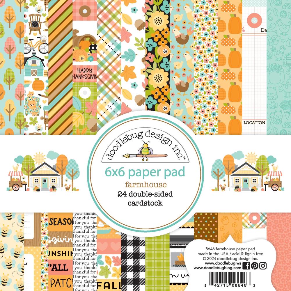 Doodlebug Design Farmhouse - 6x6 Pad