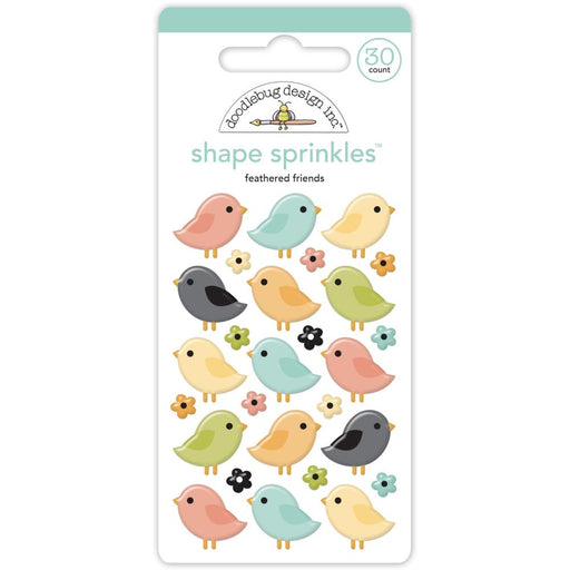 Doodlebug Design Farmhouse - Feathered Friends Shape Sprinkles