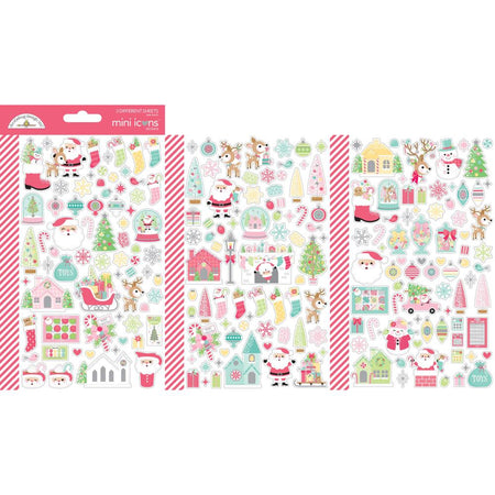 Doodlebug Design Tinsel Time - Mini Icon Stickers