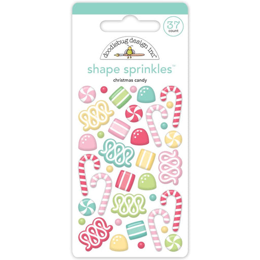 Doodlebug Design Tinsel Time - Christmas Candy Shape Sprinkles