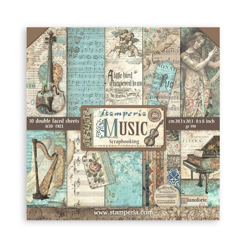 Stamperia Music - 8x8 Paper Pack