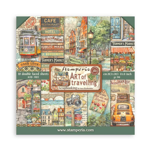 Stamperia Art Of Travelling - 8x8 Paper Pack