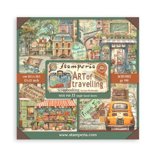 Stamperia Art Of Travelling - 12x12 Maxi Paper Pack