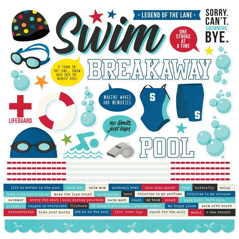 Simple Stories Simple Set Swim - Cardstock Stickers