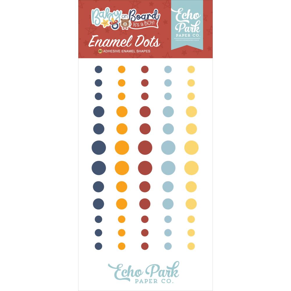 Echo Park Baby On Board Boy - Enamel Dots