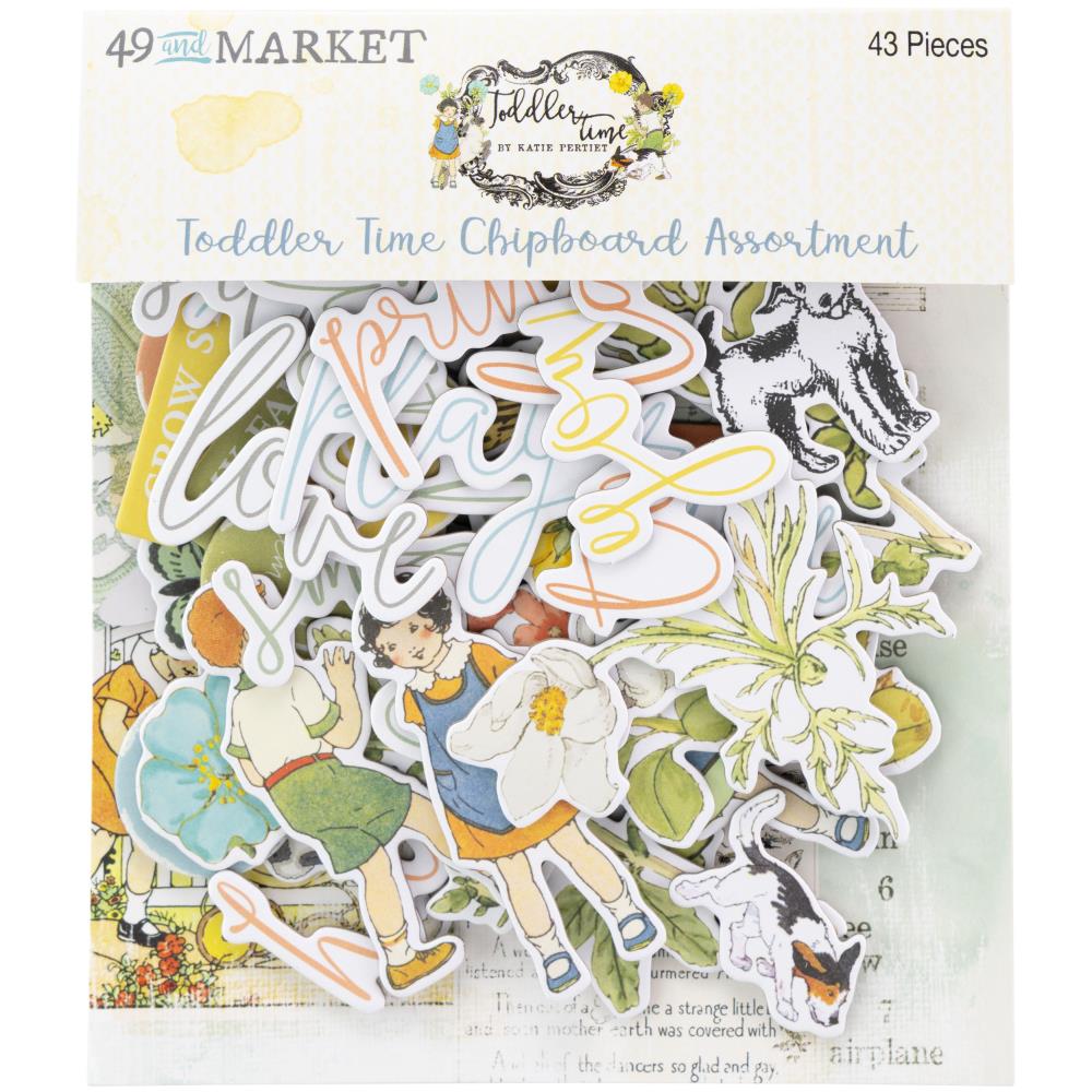 49 & Market Toddler Time - Chipboard Set