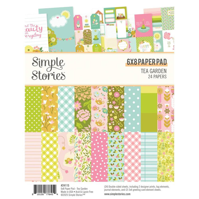 Simple Stories Tea Garden - 6x8 Paper Pad