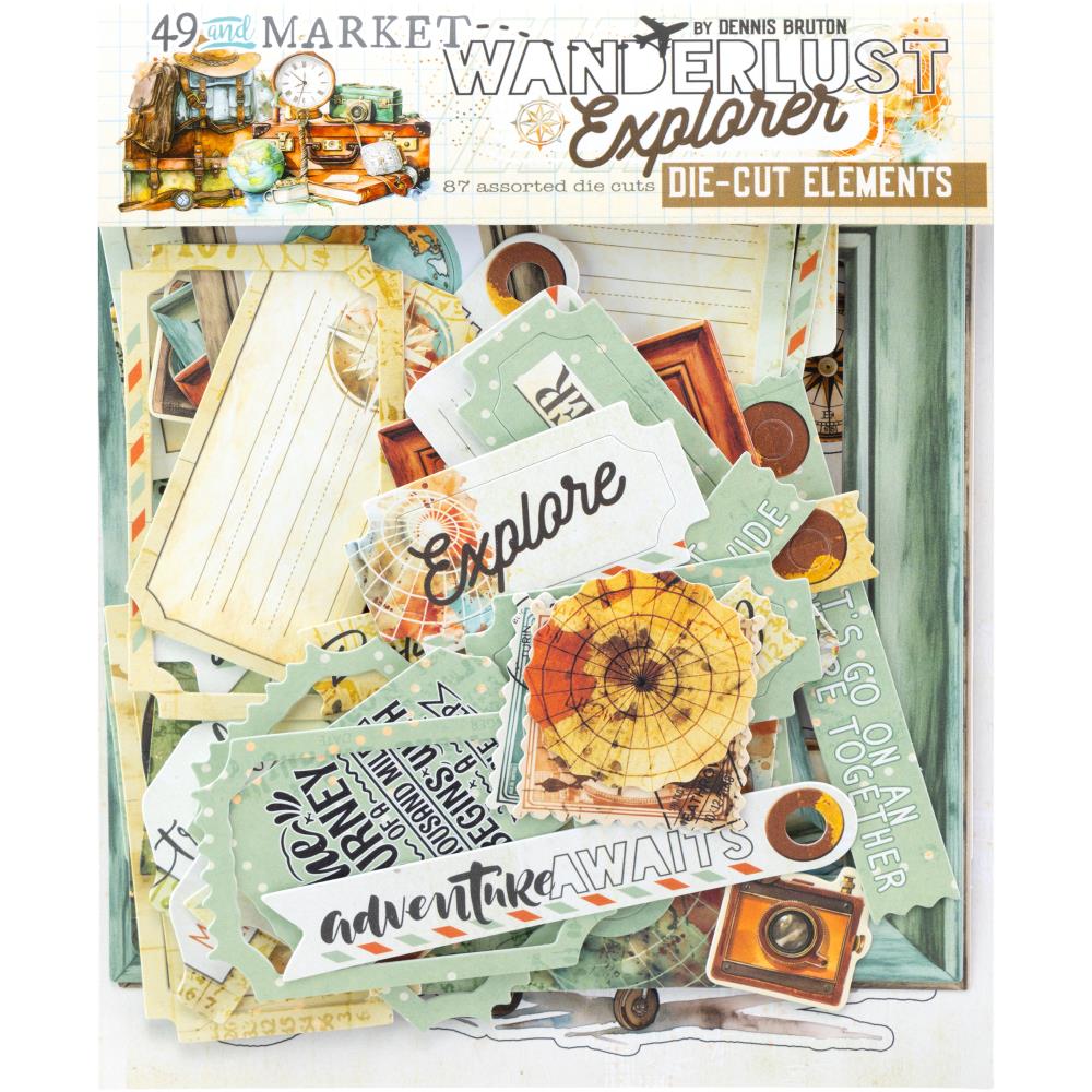 49 & Market Wanderlust Explorer - Die Cut Elements