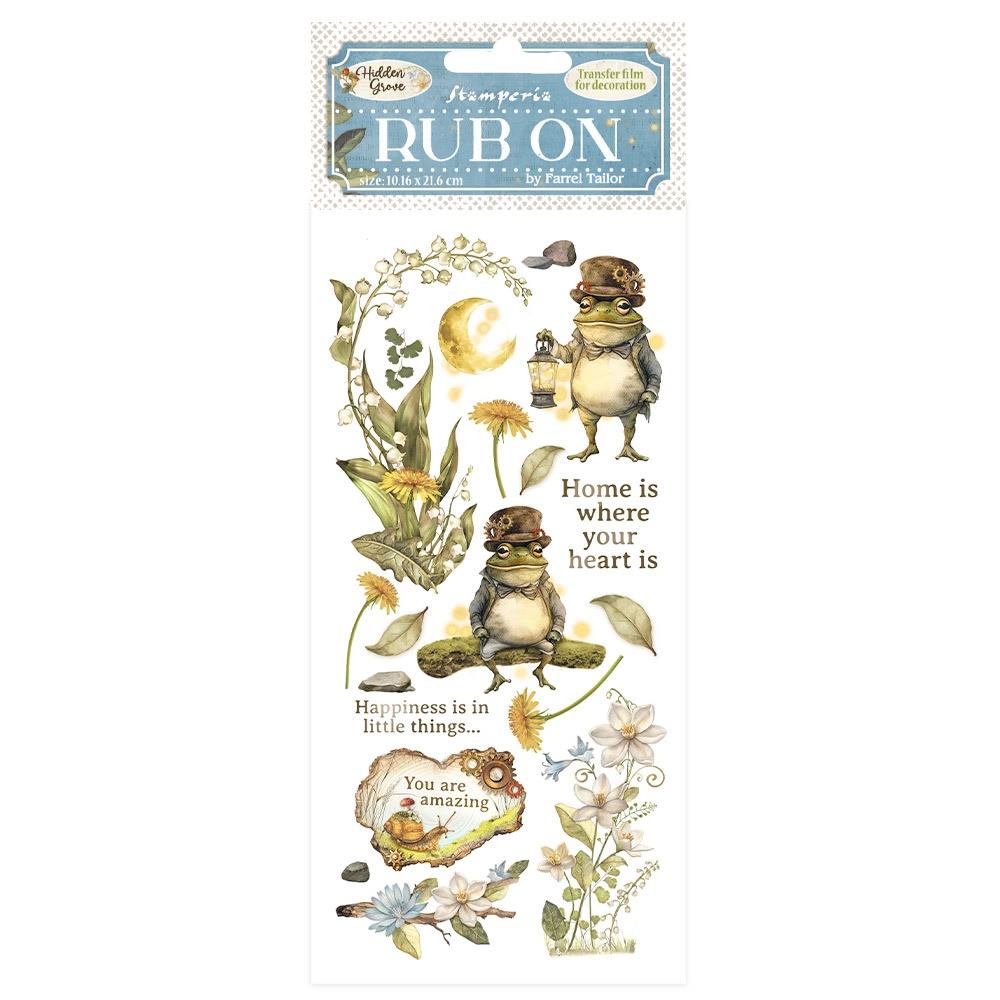 Stamperia Hidden Grove - Mr Frog Rub-Ons