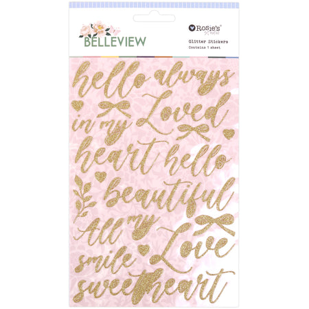 Rosie's Studio Belleview - Glitter Stickers