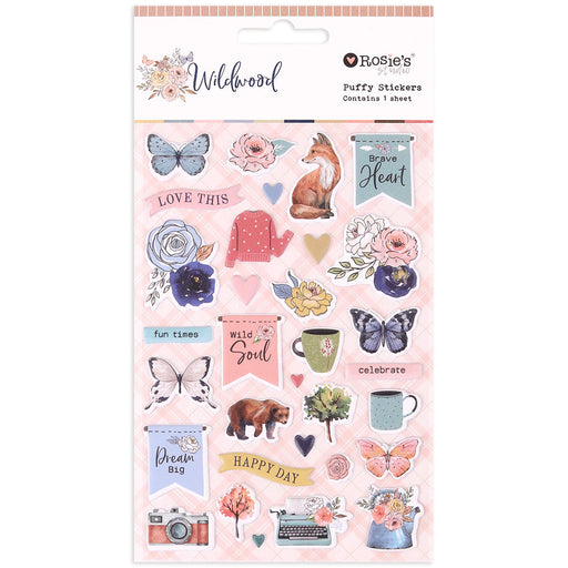 Rosie's Studio Wildwood - Puffy Motif Stickers