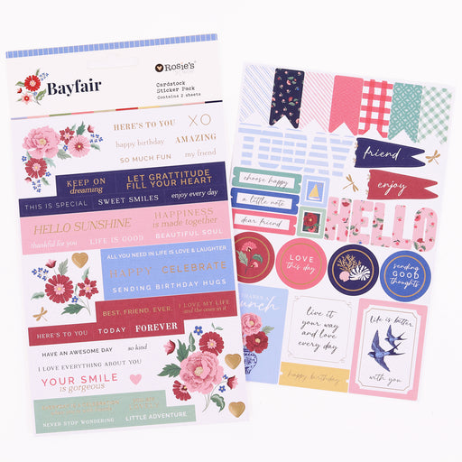 Rosie's Studio Bayfair - Cardstock Sticker Pack