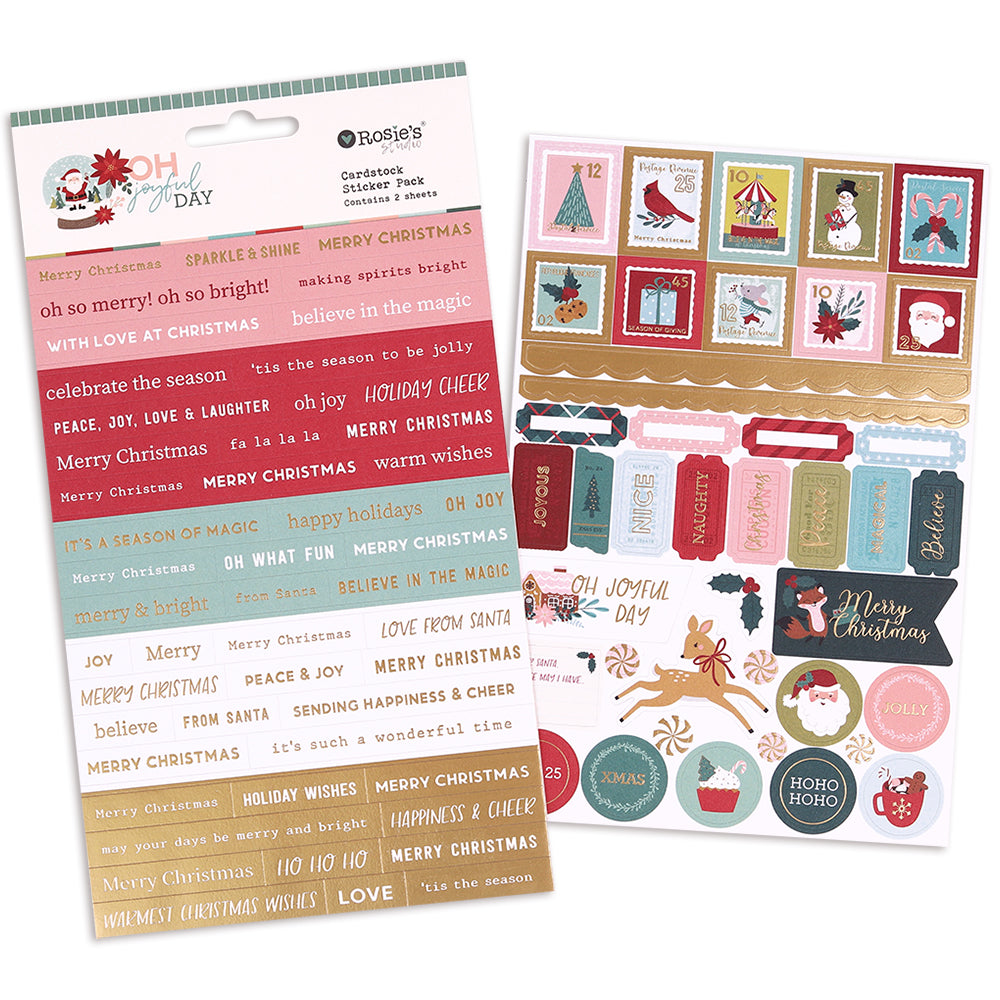 Rosie's Studio Oh Joyful Day - Cardstock Sticker Pack