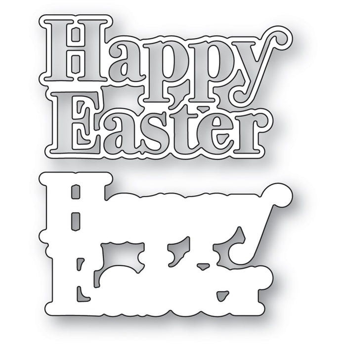 Poppystamps Die - Proper Happy Easter