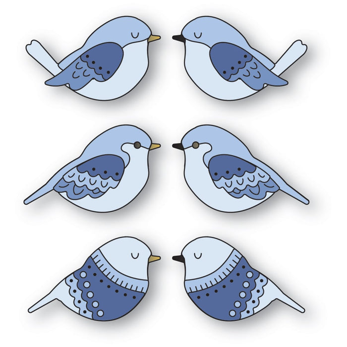 Poppystamps Die - Nordic Bird Bunch