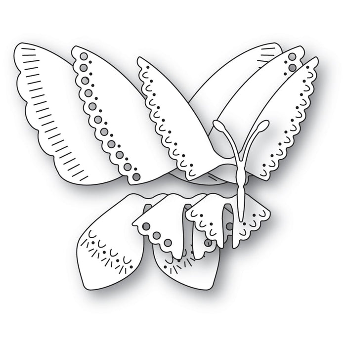 Poppystamps Die - Nordic Fanfare Butterfly