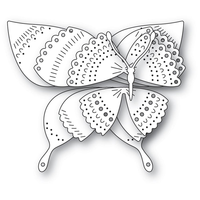 Poppystamps Die - Nordic Spectacular Butterfly